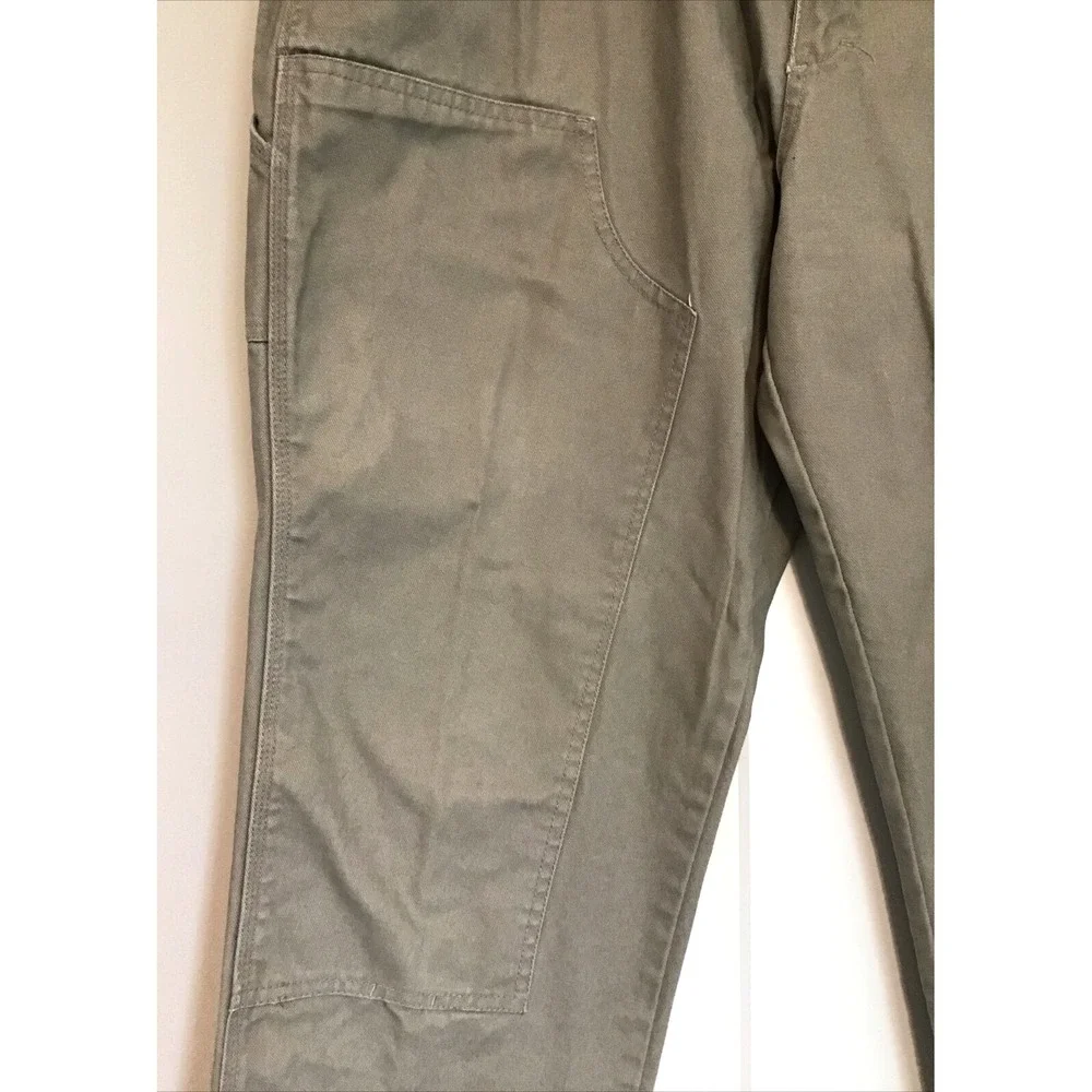 Cargo Carpenter Pants Men's 40x30 Workwear Khaki Double Knee Trousers Bear River